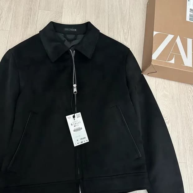 ZARA 레귤러 핏 스웨이드 점퍼