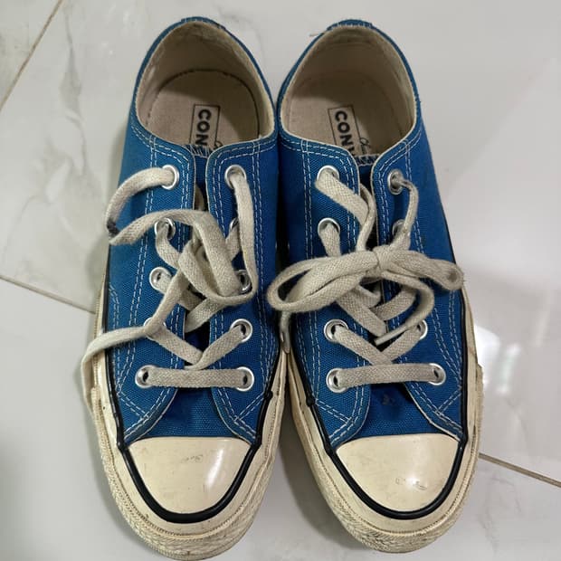 컨버스 척테일러 로우 블루 230
