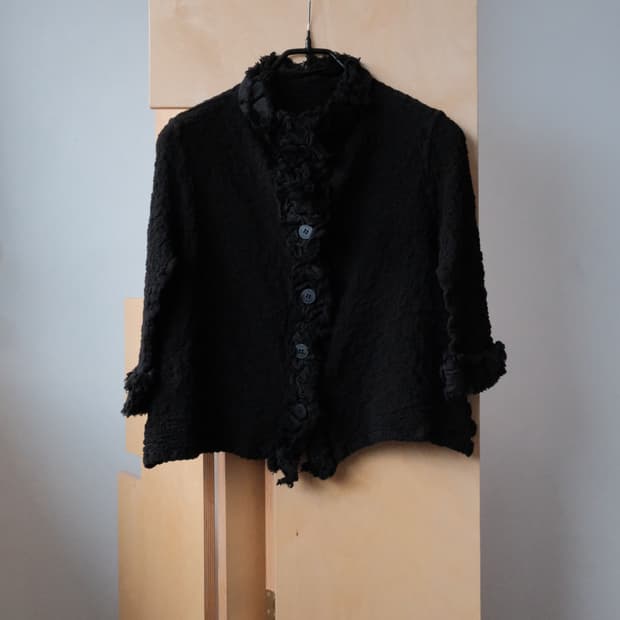 me ISSEY MIYAKE Crinkle Cardigan