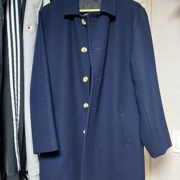 아메리칸어패럴 네이비 싱글 코트 판매