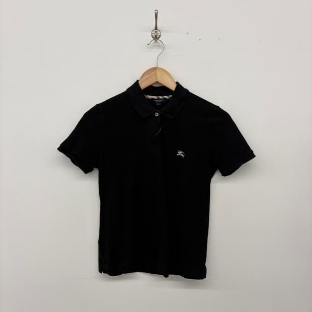 버버리 블랙 여성 폴로티셔츠 XS