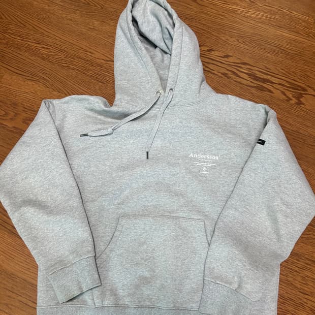 앤더슨벨 그레이 후드티