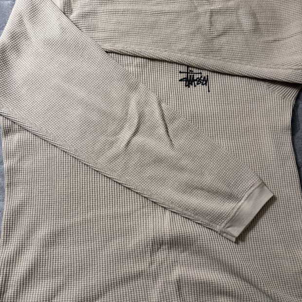 스투시 래글런 써멀 롱슬리브 L