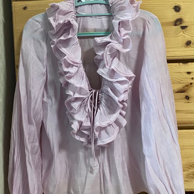 ZARA 러플 블라우스