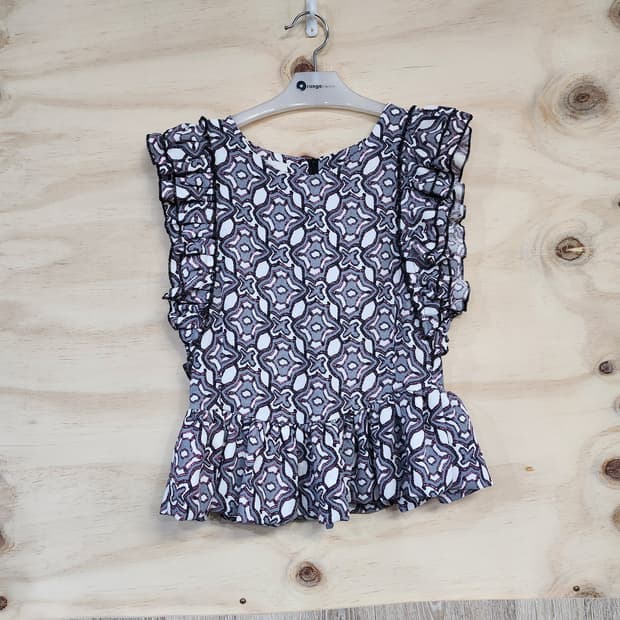 1168) 여성 셔링 블라우스