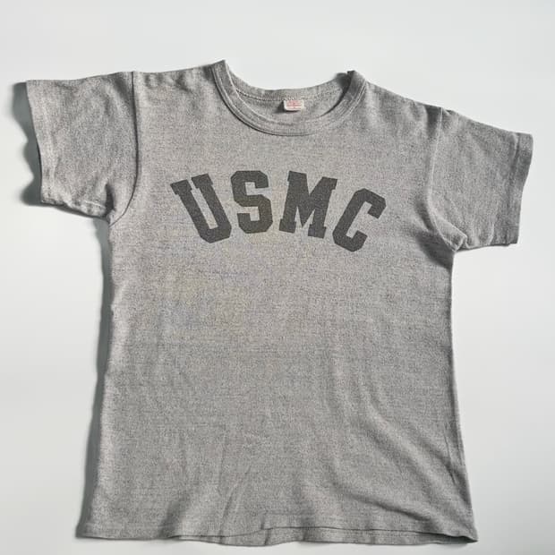 (S) 리얼맥코이 USMC 프린팅 빈티지 티셔츠