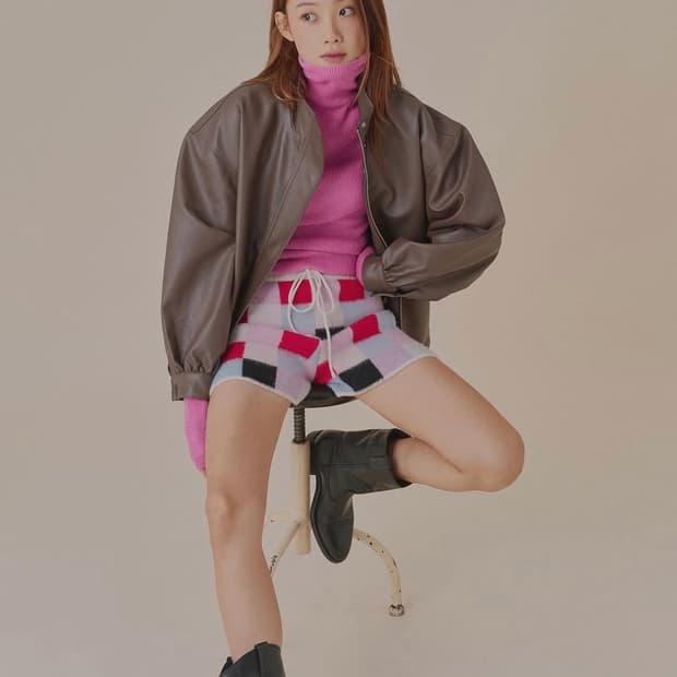 daughter 니트 반바지 울100%