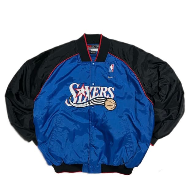 90s나이키 NBA SIXERS 스타디움 자켓