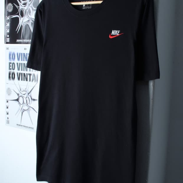 (L-XL) 나이키 반팔 티셔츠 작은사용감 스몰로고 블랙-H30823