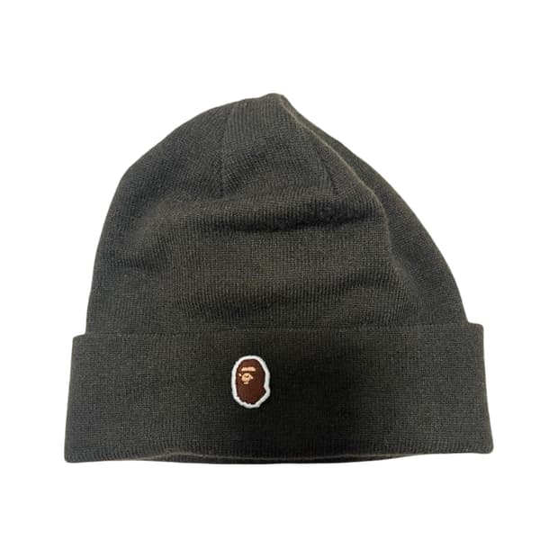 베이프 원포인트 비니 카키