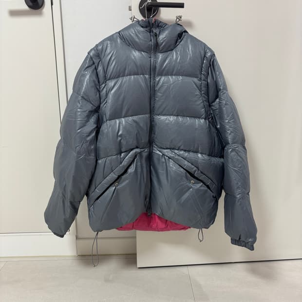 더바이닐하우스 REVERSIBLE PADDED JACKET GREY/M