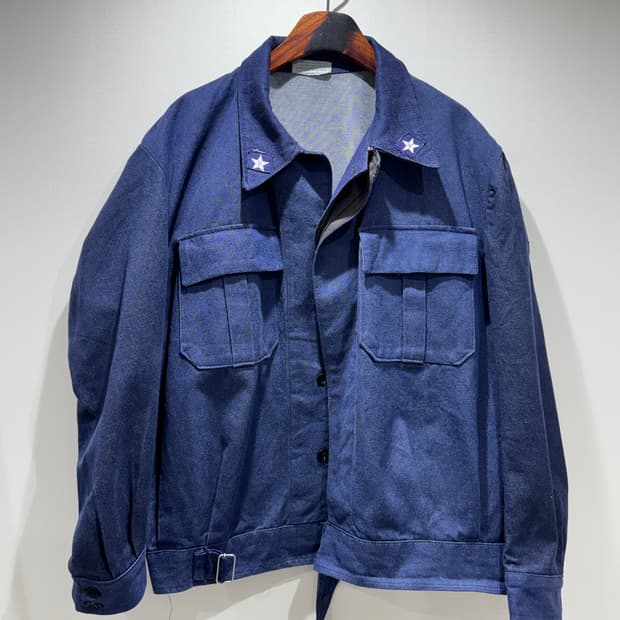 1987 이탈리아군 데님 워크 자켓