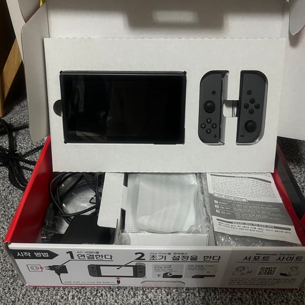 닌텐도 스위치1 본체 박스 풀세트 (배터리 개선판)