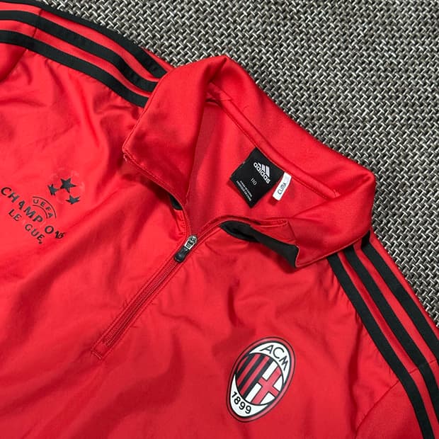 아디다스 AC 밀란 반집업 트랙탑 져지