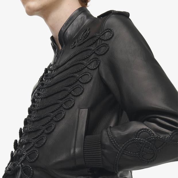 [TXT 연준님 착용] 알렉산더맥퀸 25fw 나폴레옹 레더 자켓