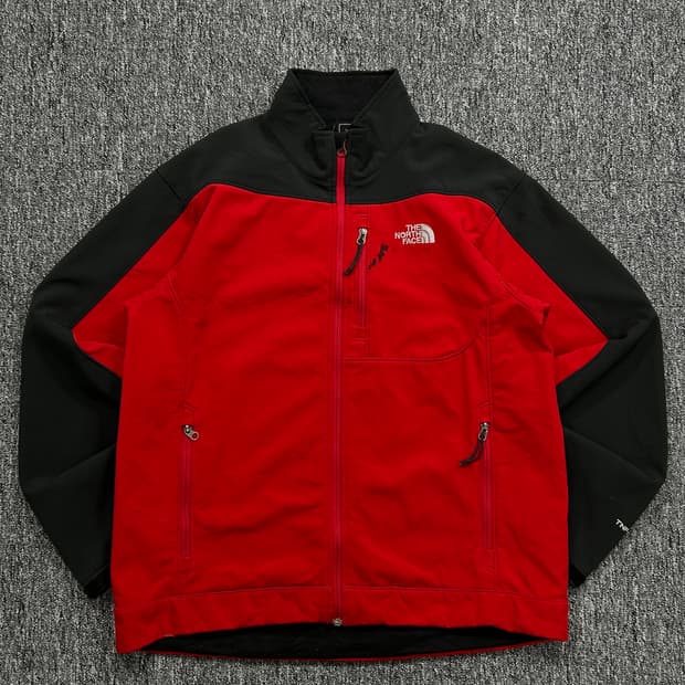 노스페이스 에이펙스 소프트쉘 레드 자켓 L