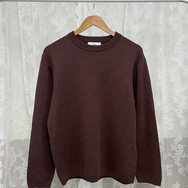 46) 엘무드 화란 세미오버 니트 브라운