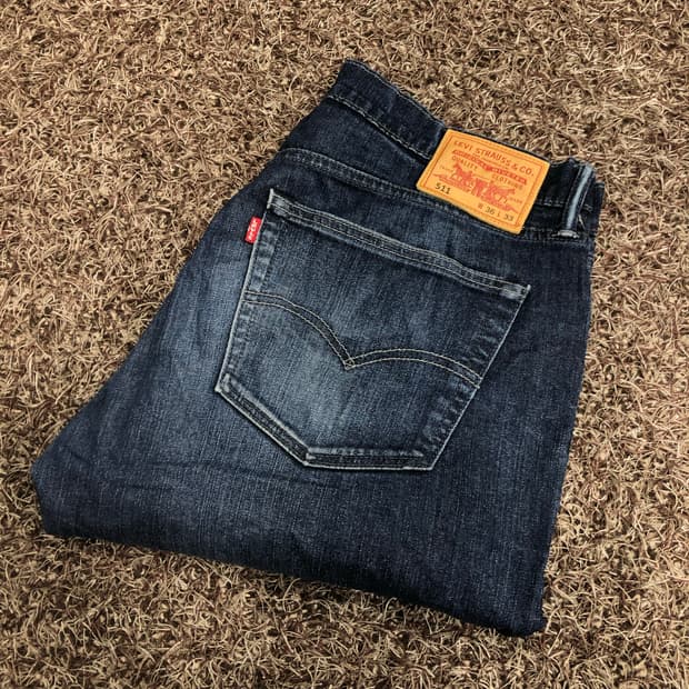리바이스 511 워시드 데님 팬츠