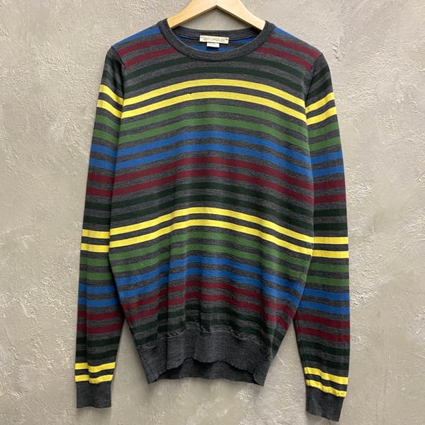 [S] John Smedley 존 스메들리 메리노 울 스트라이프 니트