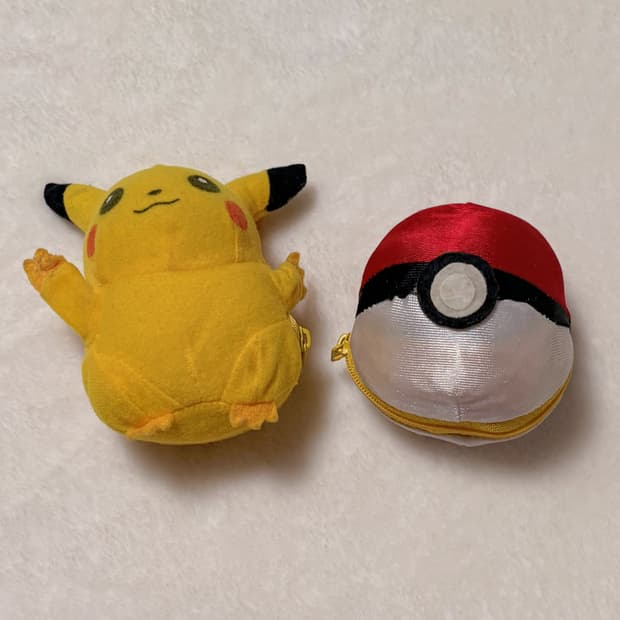 고전 포켓몬스터 피카츄 포켓몬볼 변신 리버시블 양면 인형