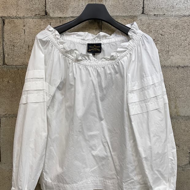 비비안 웨스트우드 오브 로고 블라우스