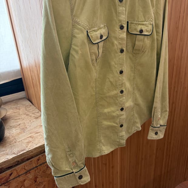Indigo Palms Corduroy Shirt