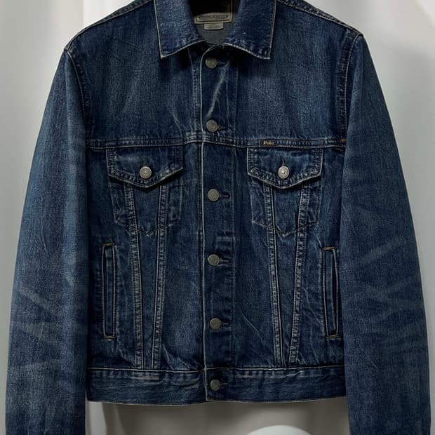 폴로 랄프로렌 이집트 페이드 워싱 데님 트러커 자켓