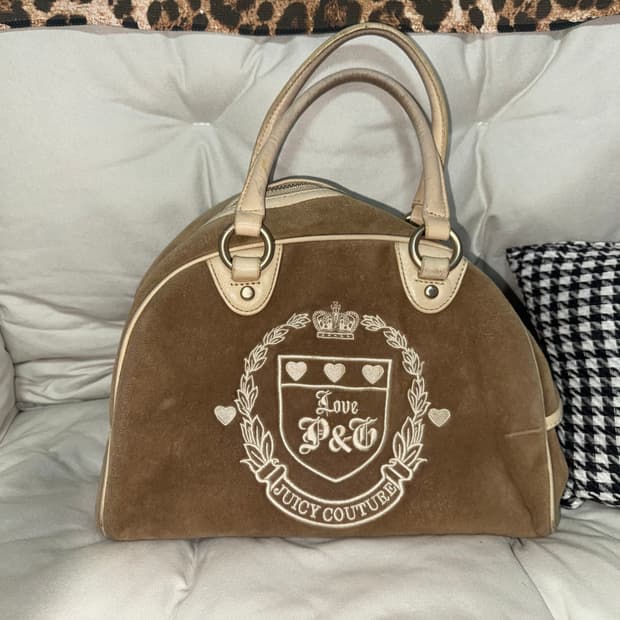 쥬시꾸뛰르 가방 브라운 갸루