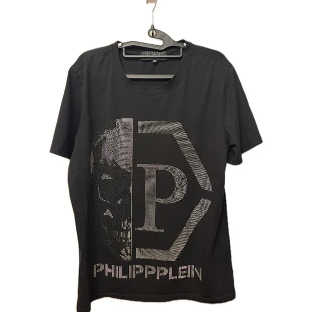 Philipp Plein Half Skull Cubic Tee
