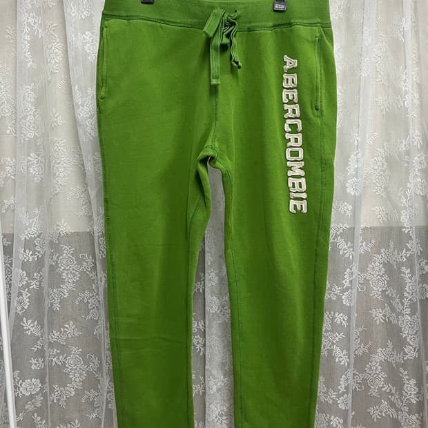 XL) 아베크롬비 스웻팬츠 트레이닝 바지 그린