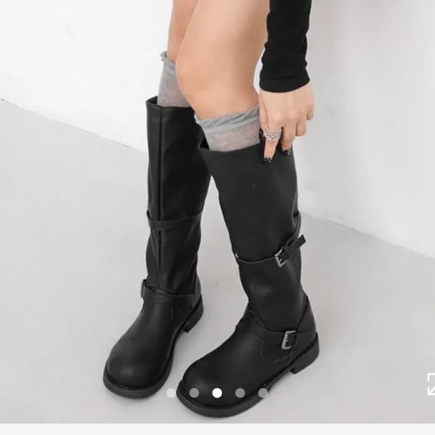 에이블리 롱 부츠 블랙 230