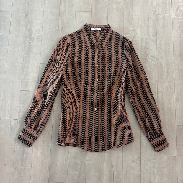 prada silk blouse
