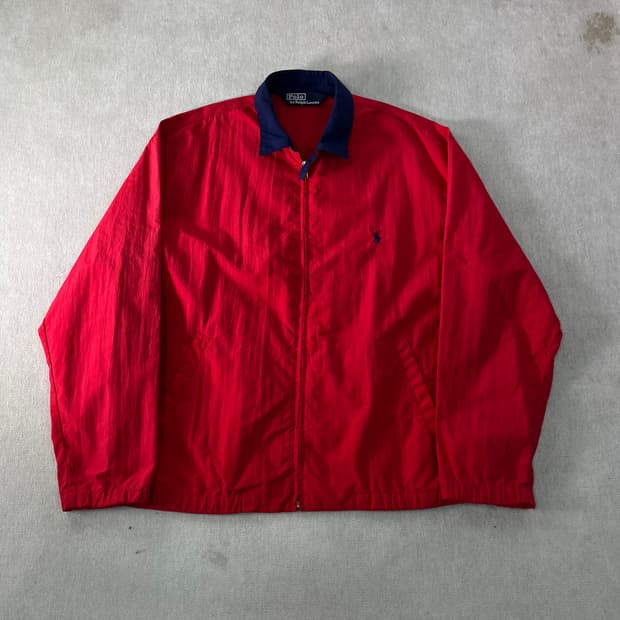 105 폴로랄프로렌 90s 나일론 바라쿠타 블루종 자켓