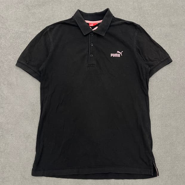 M 푸마 핑크 로고 카라 pk 티셔츠