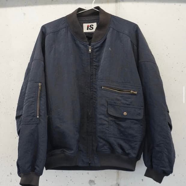 Issey miyake sports 80s bomber