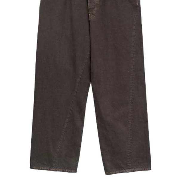 선플라워 트위스트 브라운데님