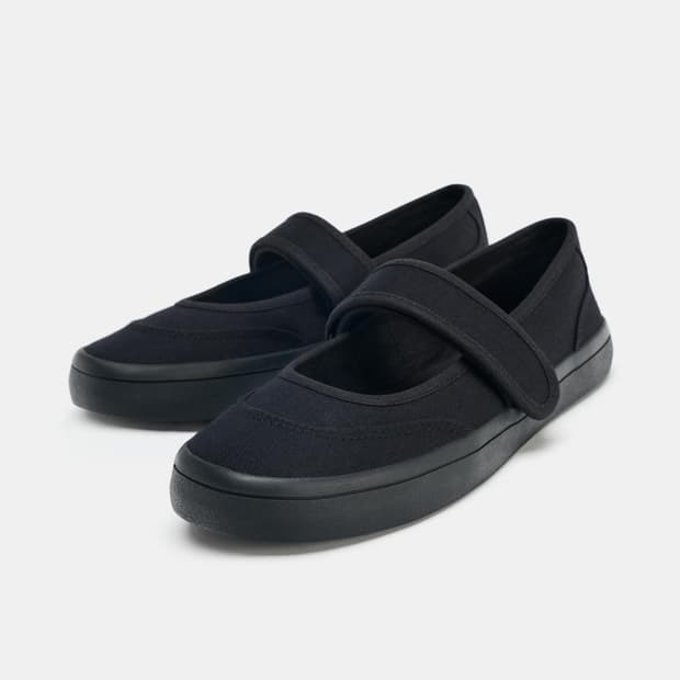 zara 패브릭 스트랩 발레리나 슈즈 38