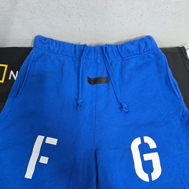 피어오브갓 에센셜 블루 스웨트 쇼츠 L