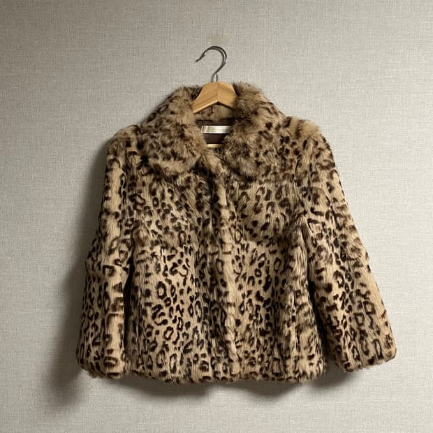 [나나깔 / 펑크] 레오파드 퍼자켓