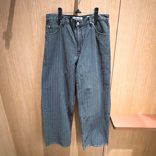 (정품/새상품) 아워레가시 남성 워싱 그레이 토리노 스트라이프 바스트 컷