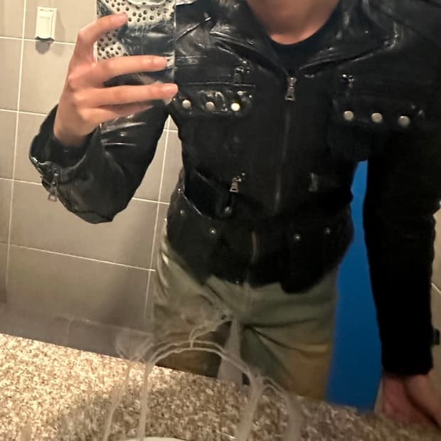 빈티지 램스킨 자켓/S