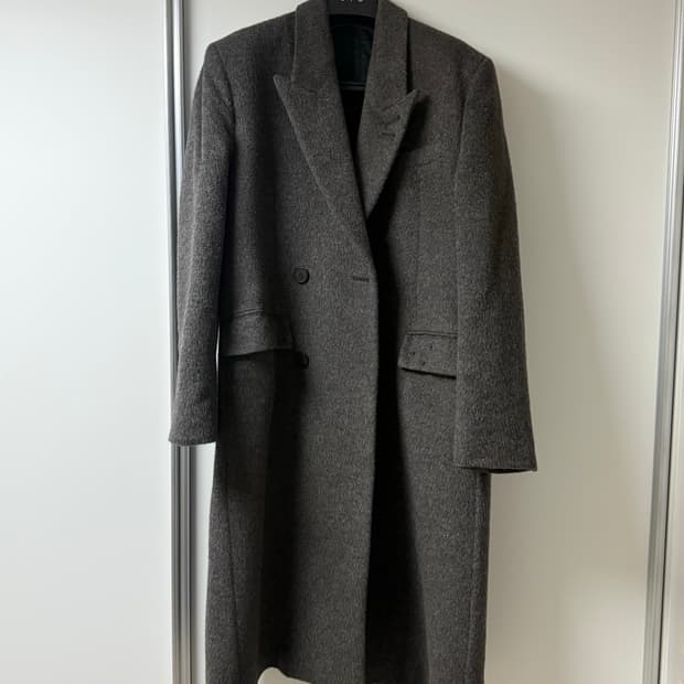 STU office 모헤어 더블 코트 L