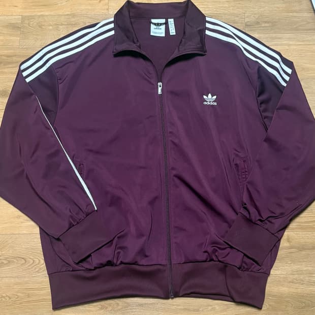 아디다스 클래식 파이어버드 트랙탑 마룬 져지