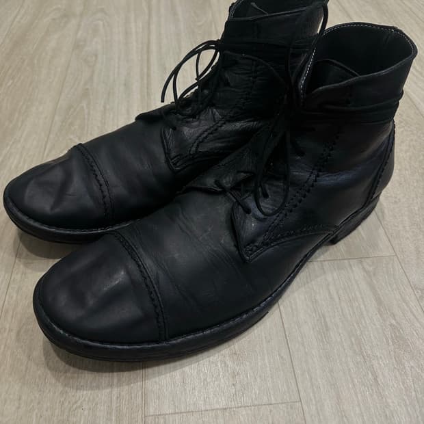 요지야마모토 뿌르옴므 부츠