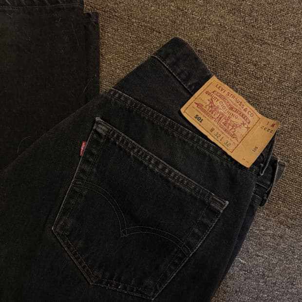 Levi’s 501 블랙 진 (황금사이즈) 32/32