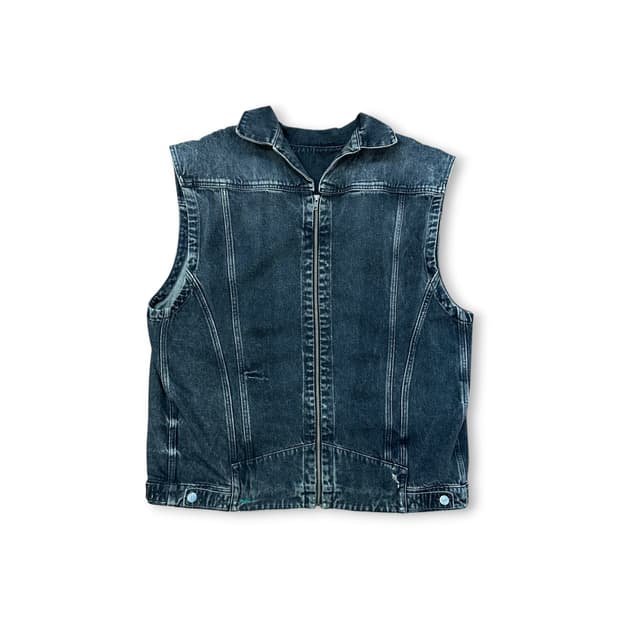 마틴로즈 언피니시드 에지 데님 베스트