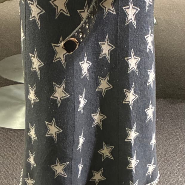 38)Japanese vintage 여성 별무늬 롱 스커트