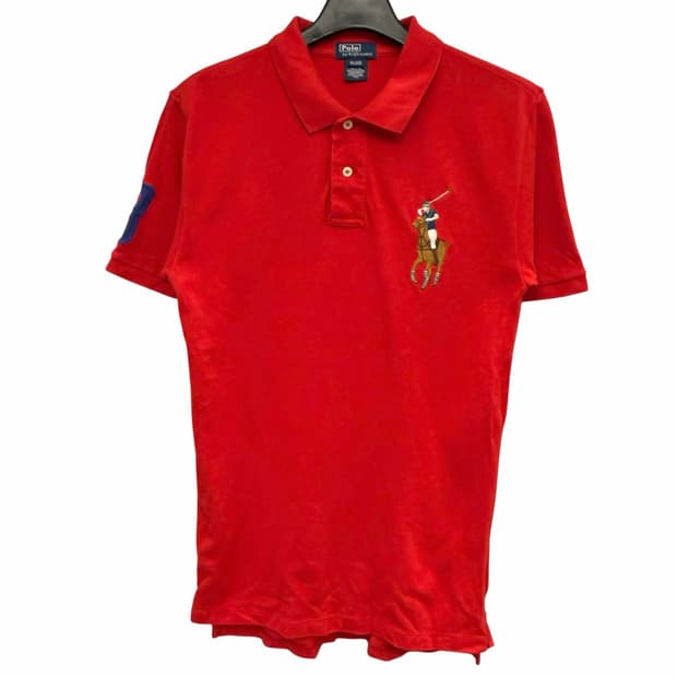 폴로 랄프로렌 빅포니 레드 반팔 PK XL