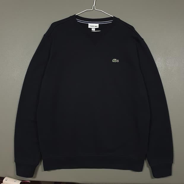 105 (XL) 라코스테 스포츠 신형 크록 멘투맨 블랙 스웻셔츠