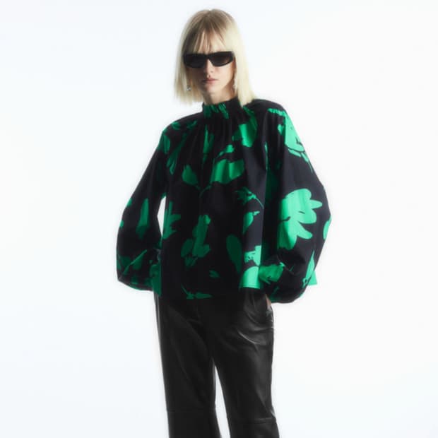 코스 COS 프린팅 스모크 블라우스